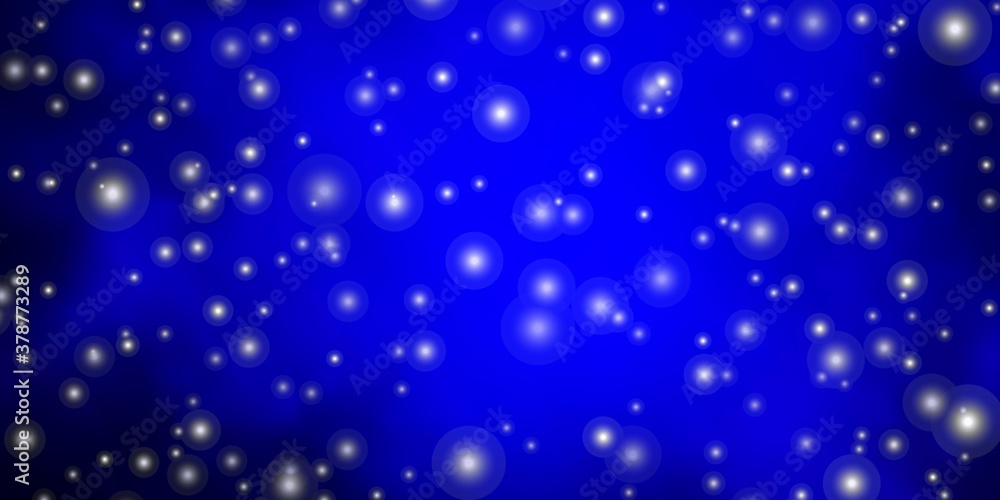 Dark BLUE vector background with small and big stars. Decorative illustration with stars on abstract template. Pattern for wrapping gifts. Dark BLUE vector background with small and big stars. Decorative illustration with stars on abstract template. Pattern for wrapping gifts.