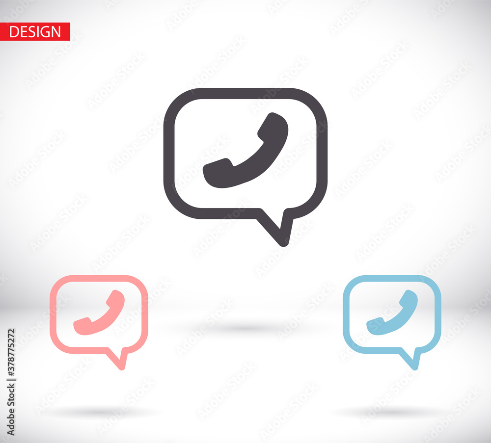 Phone vector icon in trendy flat style isolated on grey background. Handset vector icon with waves. Telephone symbol for your design, logo, UI. vector icon illustration Phone vector icon in trendy flat style isolated on grey background. Handset vector icon with waves. Telephone symbol for your design, logo, UI. vector icon illustration