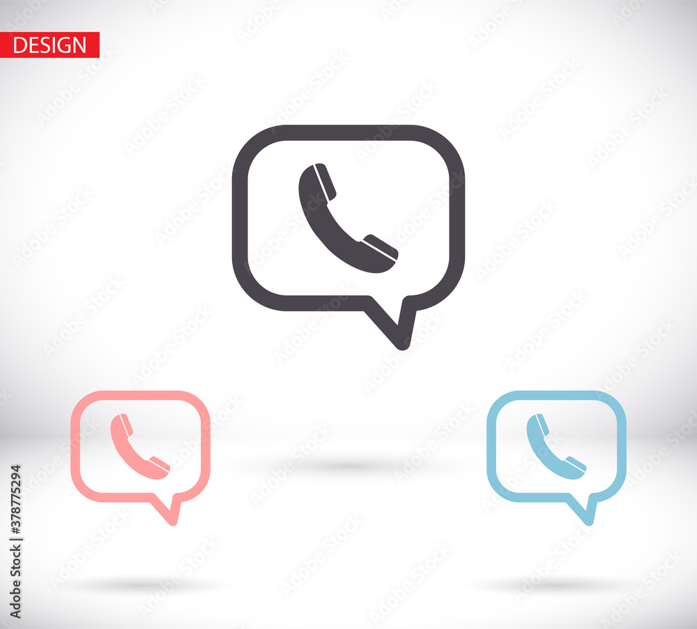 Phone vector icon in trendy flat style isolated on grey background. Handset vector icon with waves. Telephone symbol for your design, logo, UI. vector icon illustration Phone vector icon in trendy flat style isolated on grey background. Handset vector icon with waves. Telephone symbol for your design, logo, UI. vector icon illustration