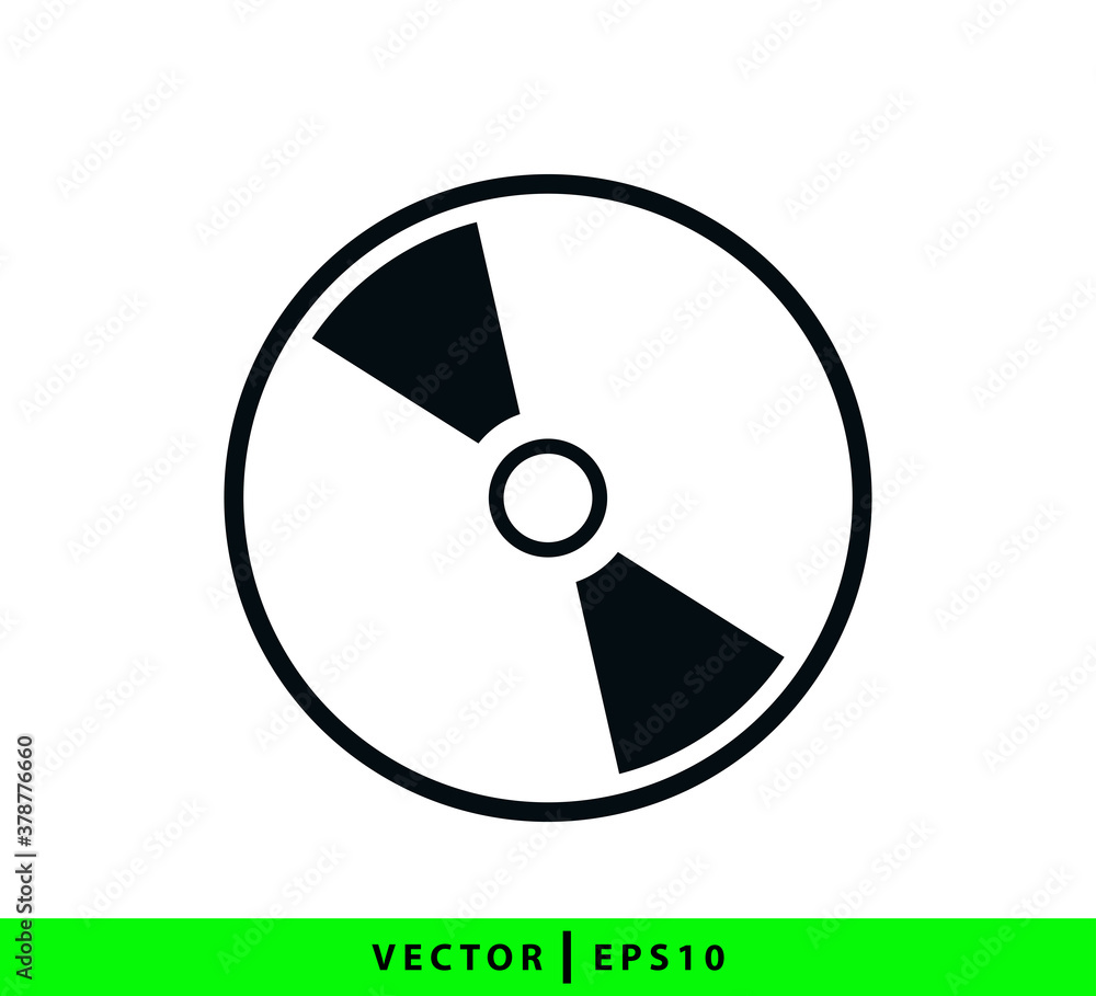Compact disc icon vector logo design template Compact disc icon vector logo design template