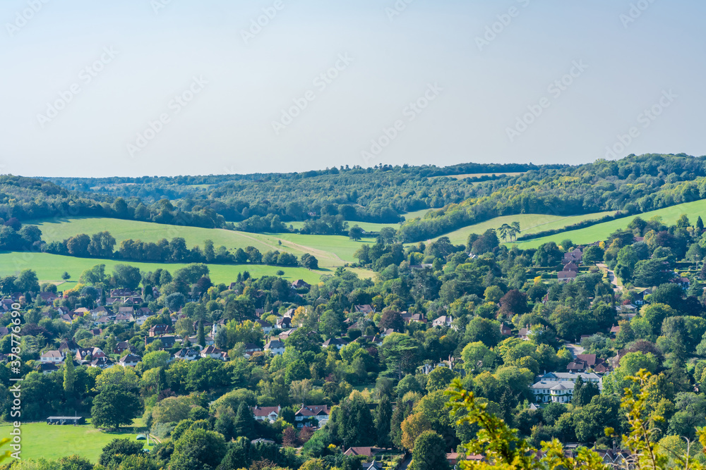 North Downs in Surrey, UK