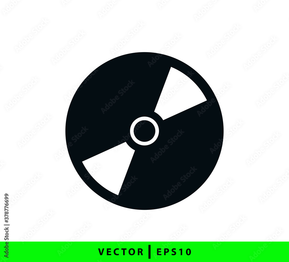 Compact disc icon vector logo design template Compact disc icon vector logo design template