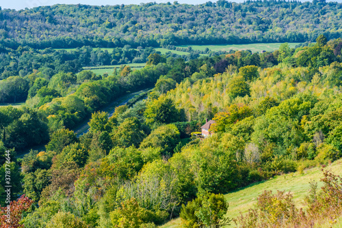 North Downs in Surrey, UK