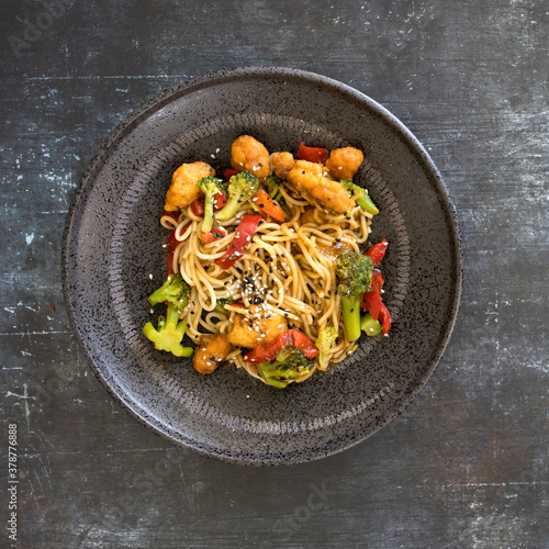 Stir Fried Noodles with Ses...