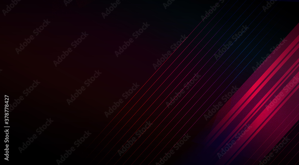 Neon streaks into dark space Neon streaks into dark space