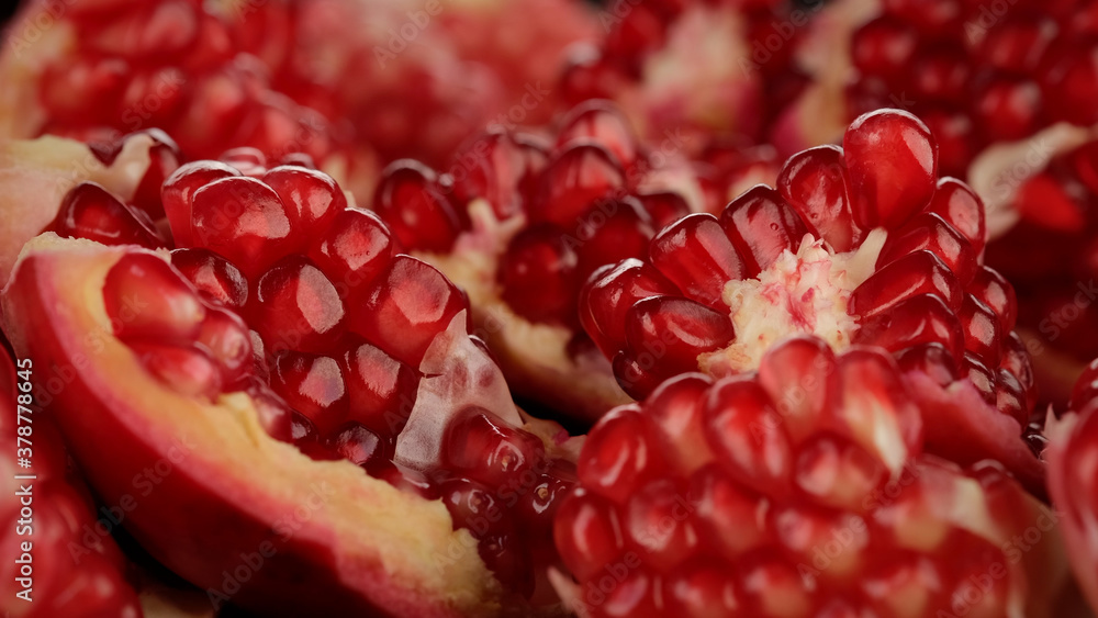 pomegranate close up. broken pomegranate pomegranate close up. broken pomegranate