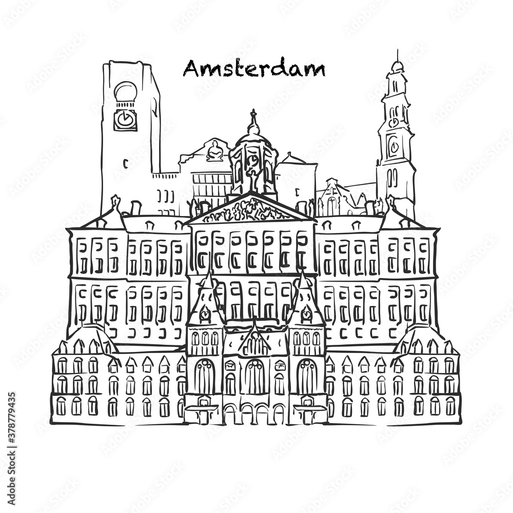 Famous buildings of Amsterdam