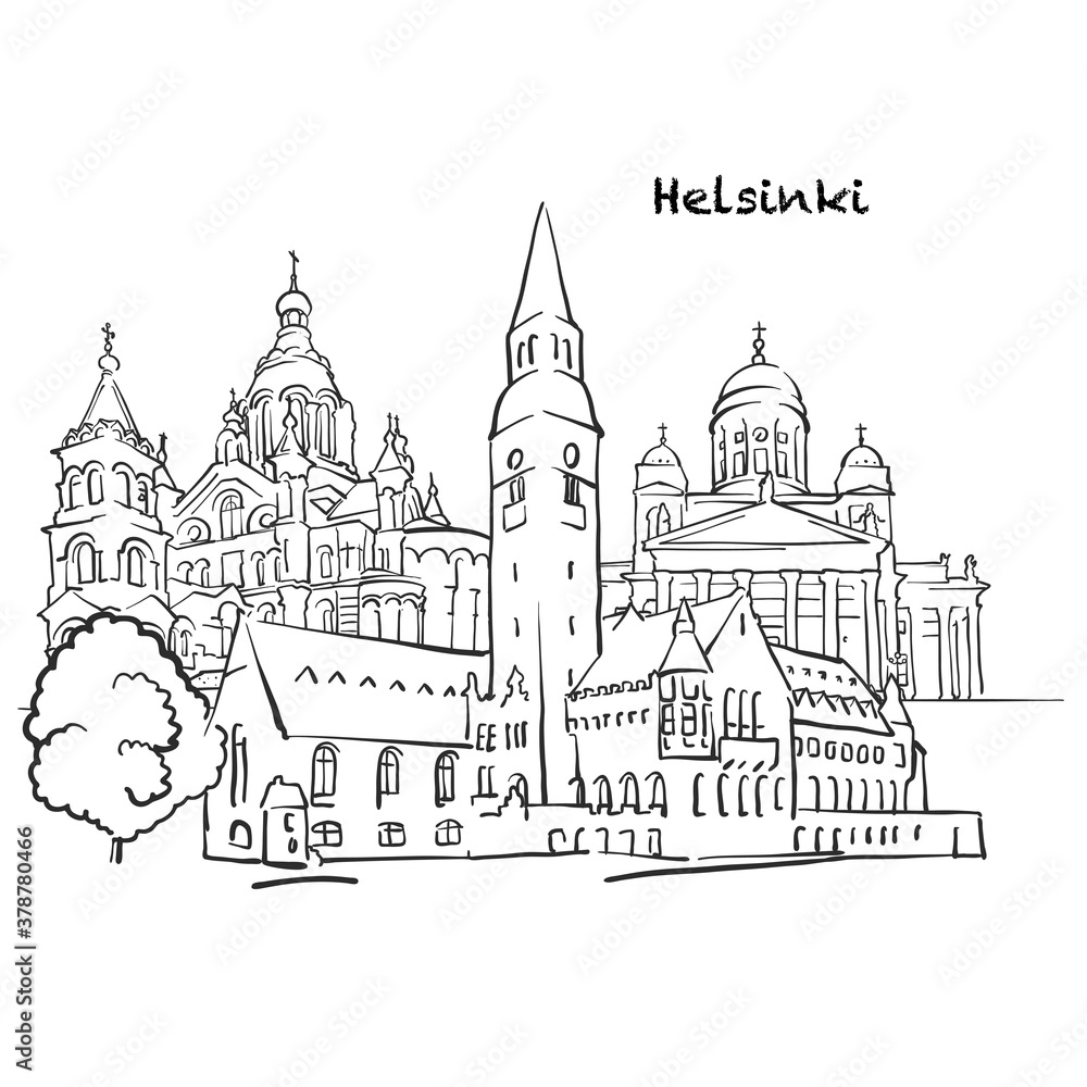 Famous buildings of Helsinki