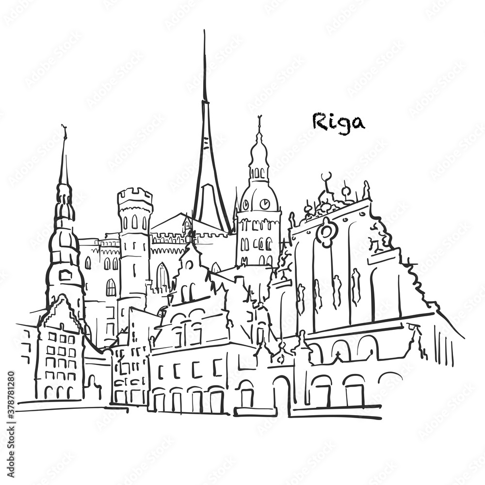 Famous buildings of Riga