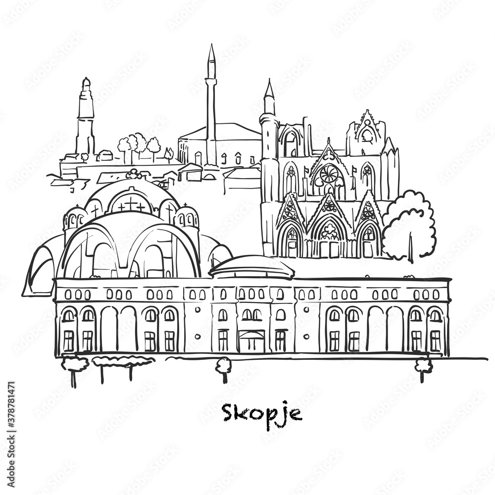Famous buildings of Skopje
