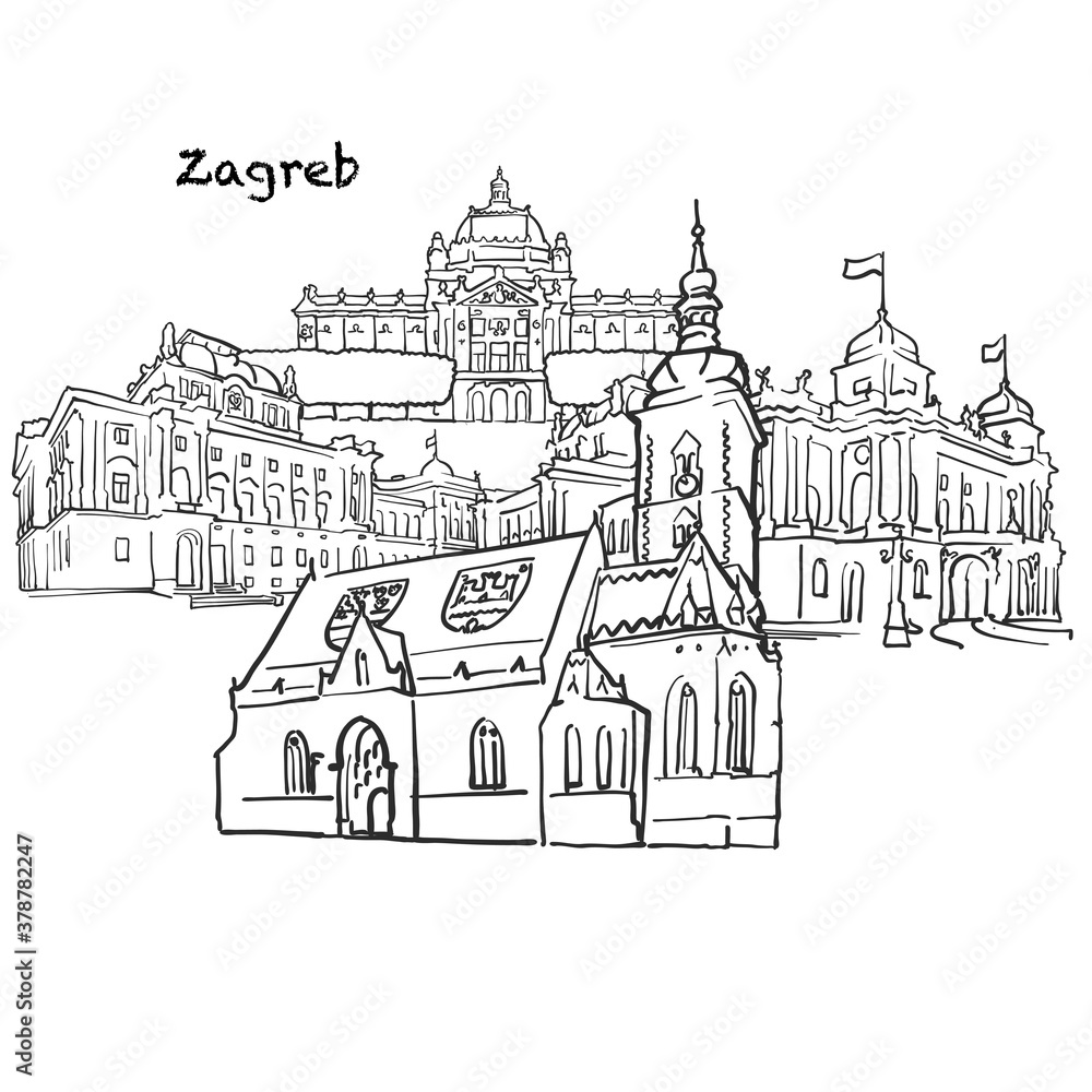 Famous buildings of Zagreb