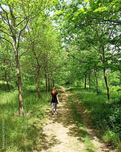 couple walking in the woods © Cihan
