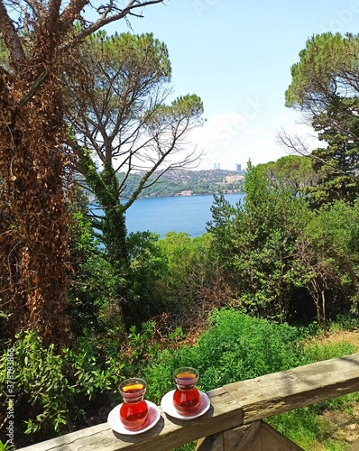 tea at bosphorus view