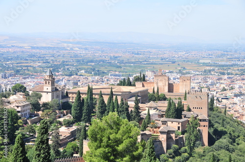 Alhambra palace and fortress of Granada  Andalusia  Spain