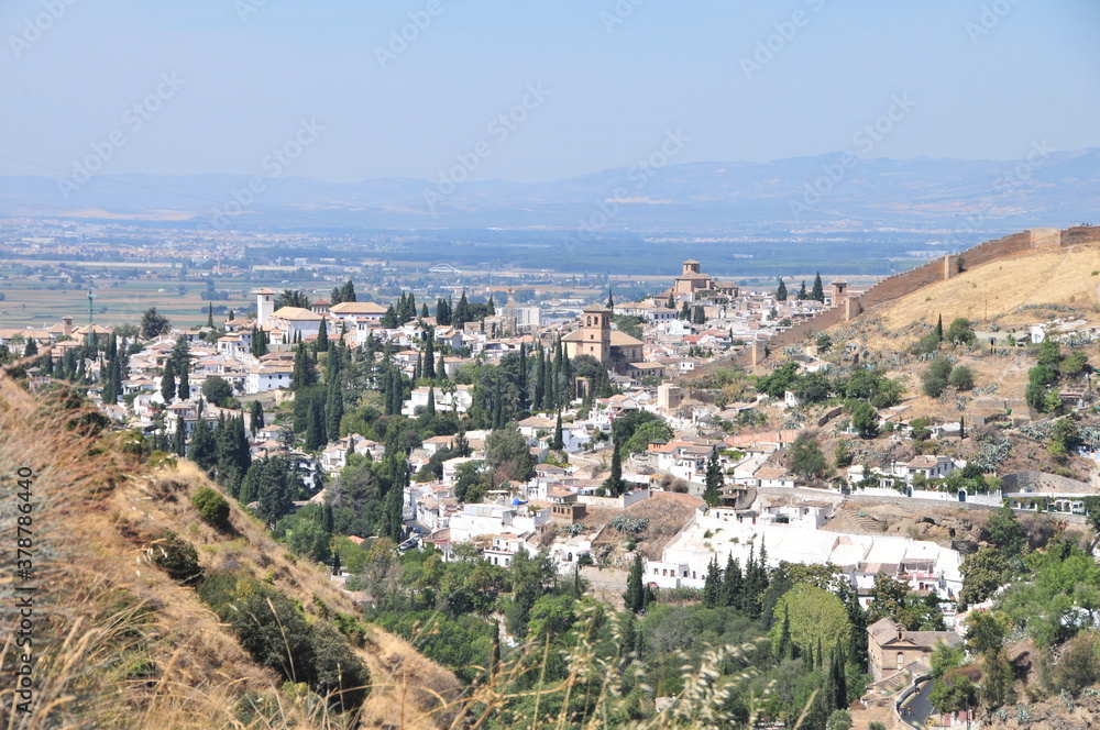 Zirid (11th century), amazigh-arabic city walls of Granada, Albaicin, Andalusia, Sacromonte