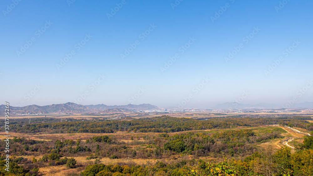 A view into North Korea, across the DMZ, from the Dorsa Observatory