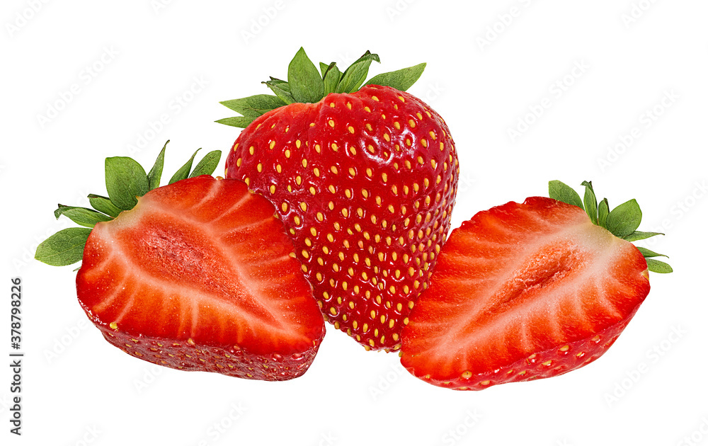 Fresh strawberry isolated on white background with clipping path Fresh strawberry isolated on white background with clipping path