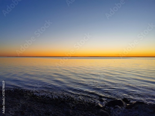 sunset on the sea