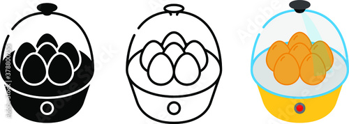 Egg boiler icon