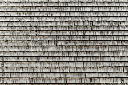 Obraz na płótnie The wooden wall of the building. The pattern of wooden wall. w salonie