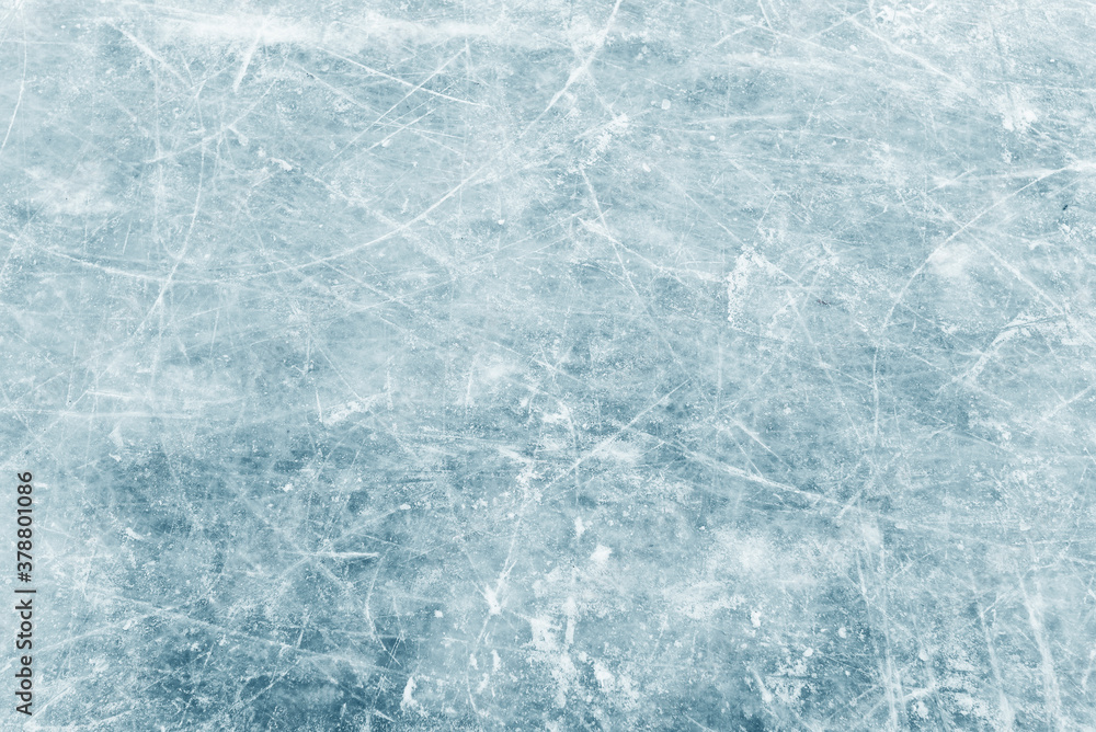 Natural texture of winter ice, blue ice as background