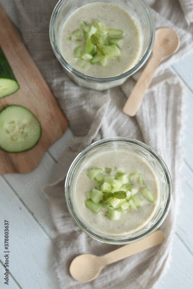 gaspacho de concombre gaspacho de concombre
