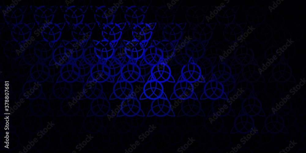 Dark Gray vector pattern with magic elements. Dark Gray vector pattern with magic elements.