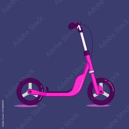 modern and cool design of electric scooter
