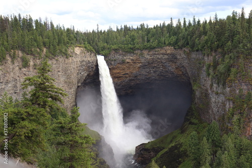 Stunningly Tall Waterfall Splash