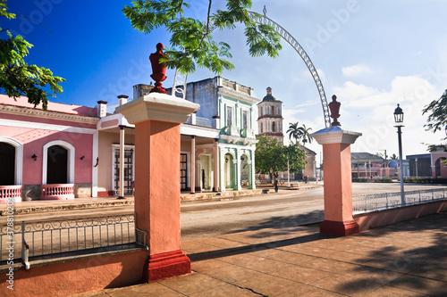 Photography Houses at the roadside, Remedios, Villa Clara, Cuba
