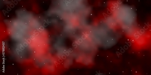 Dark Pink, Red vector texture with beautiful stars. Blur decorative design in simple style with stars. Pattern for new year ad, booklets.