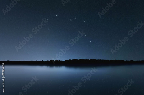 Pyxis star constellation, Night sky, Cluster of stars, Deep space, Compass constellation, Pyxis Nautica photo