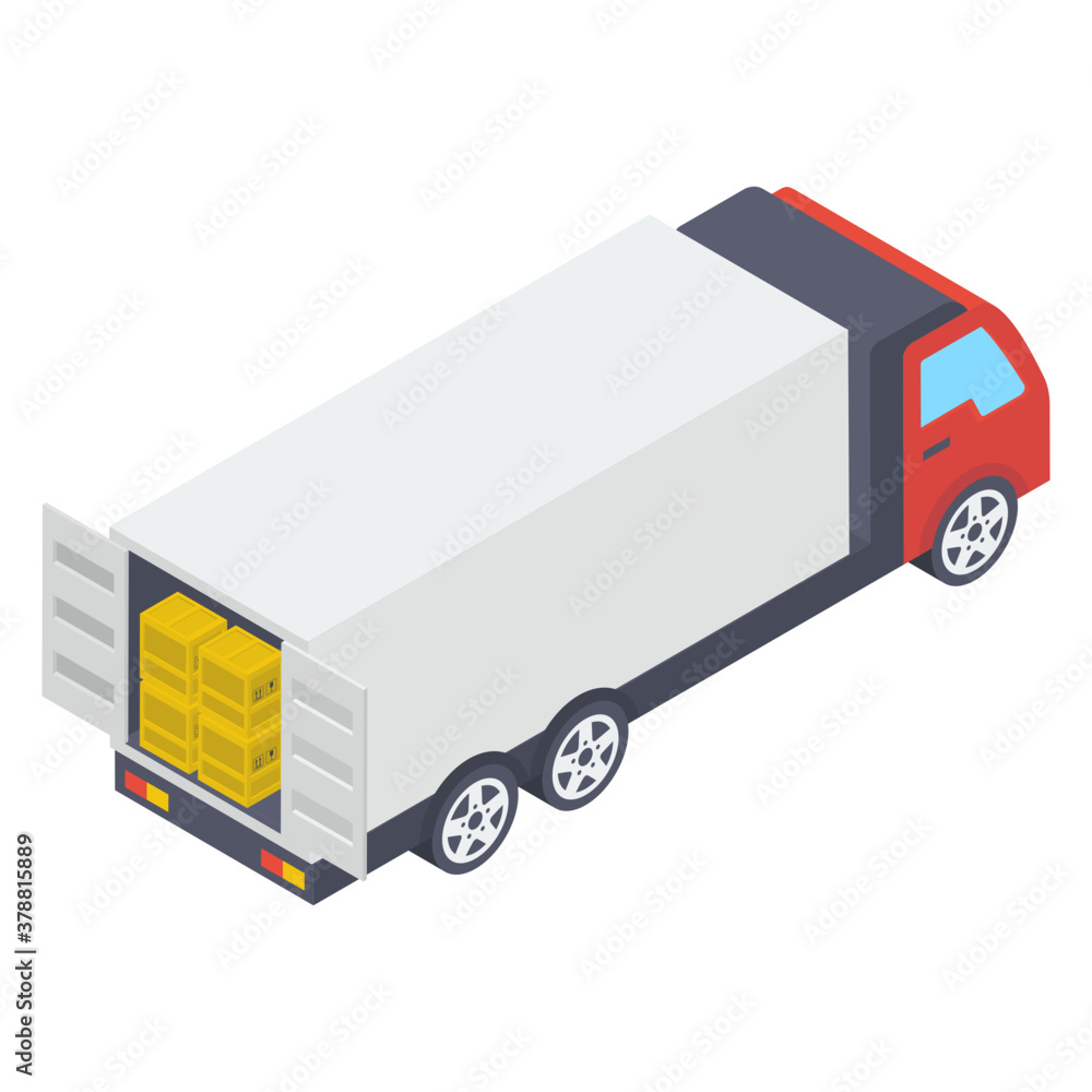Conceptual icon of cargo loading,delivery truck vector.
Conceptual icon of cargo loading,delivery truck vector.