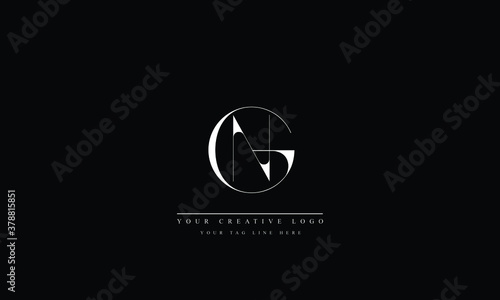 NG GN N G Letter Logo Design with Creative Modern Trendy Typography	