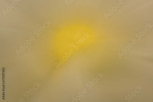 Abstract yellow and orange background with zoom motion bar. Processing from desserts to a modern beautiful surface.