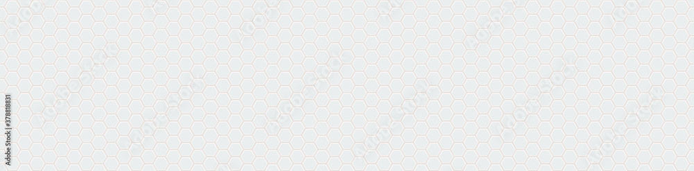Seamless vector banner of white honeycomb mosaic. White hexagon tiles background. Print for wrapping, backgrounds, fabric, decor, scrapbooking. Seamless vector banner of white honeycomb mosaic. White hexagon tiles background. Print for wrapping, backgrounds, fabric, decor, scrapbooking.