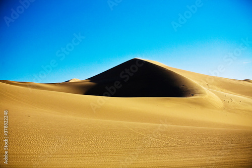 Sand dunes in a desert  Huacachina  Ica  Ica Region  Peru