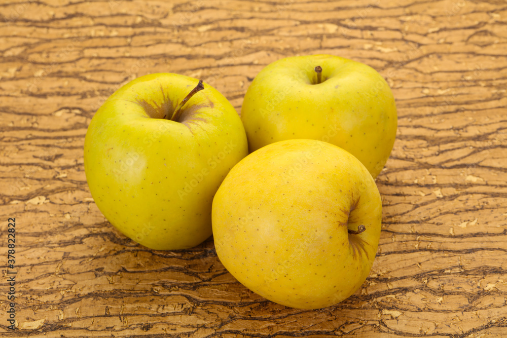 Yellow ripe apples