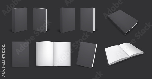Black Books Mockup Set