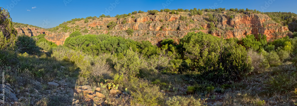 Verde River Canyon Walls Viewed from Bear Siding AZ