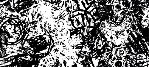 Dirty grunge background. The monochrome texture is old. Vintage worn pattern. The surface is covered with scratches.	
