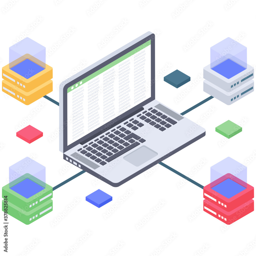 Database technology illustration in isometric vector
Database technology illustration in isometric vector