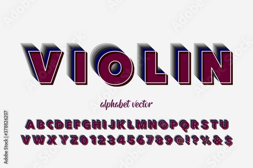 alphabet vector font, letters and numbers, gray style, typography vector