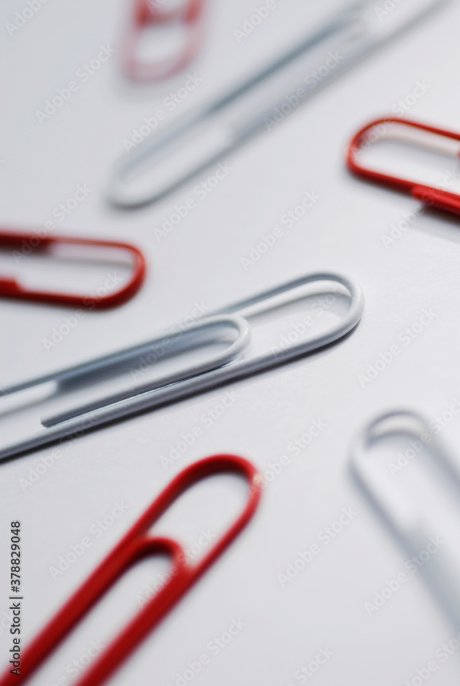 Close-up of paper clips