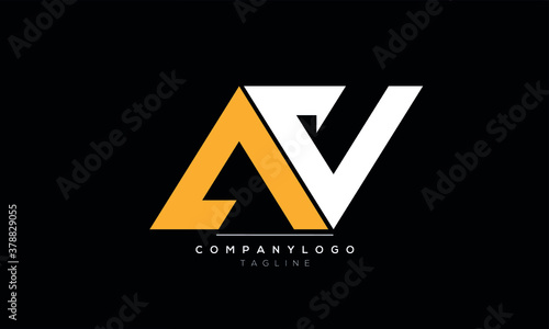 Alphabet letters Initials Monogram logo AVN,AV,VA