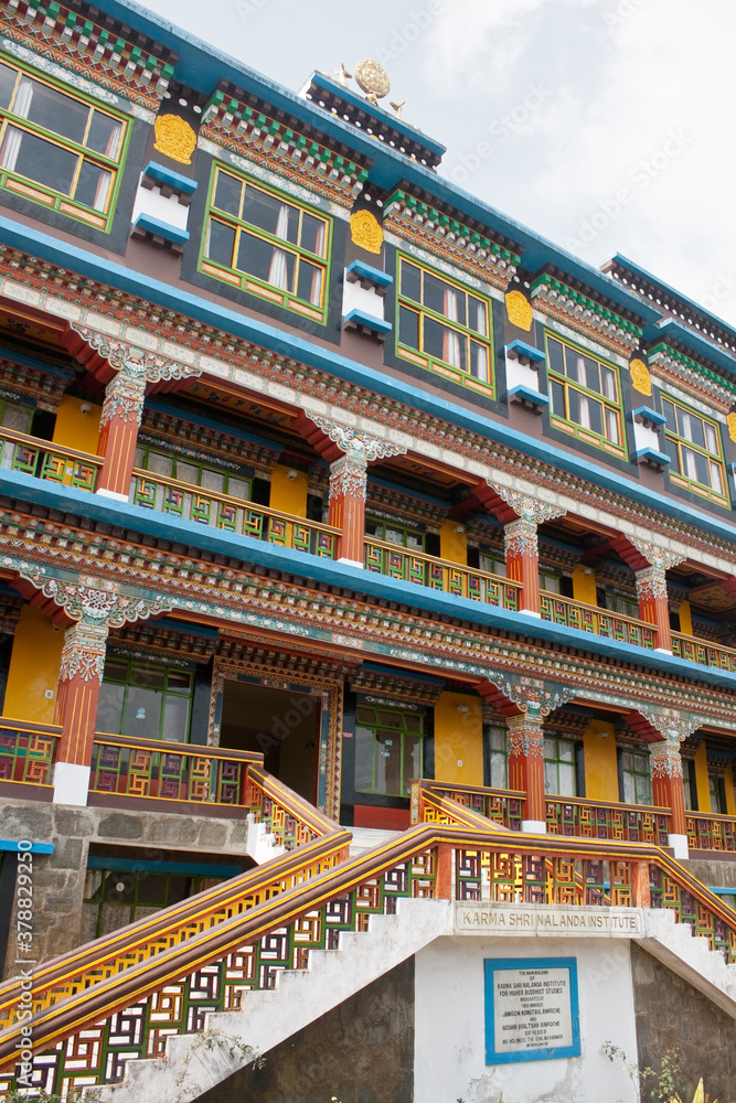 Architecture details of a Rumtek Monastery at Gangtok, India Architecture details of a Rumtek Monastery at Gangtok, India