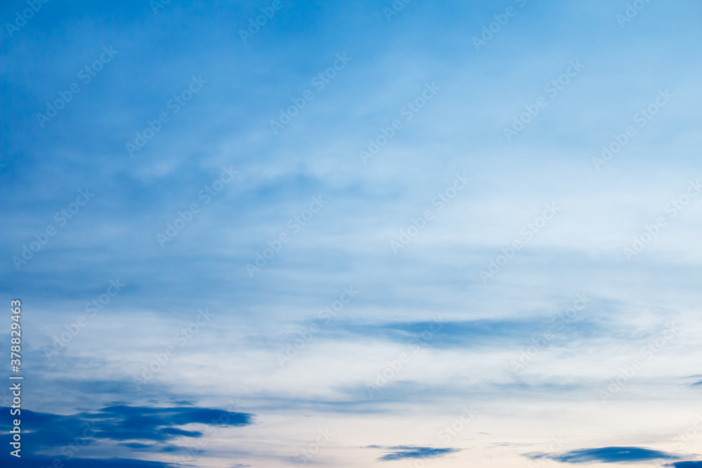 beautiful colorful sky and cloud in twilight time background