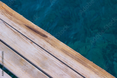 wooden pier on the sea © Mete Caner Arican