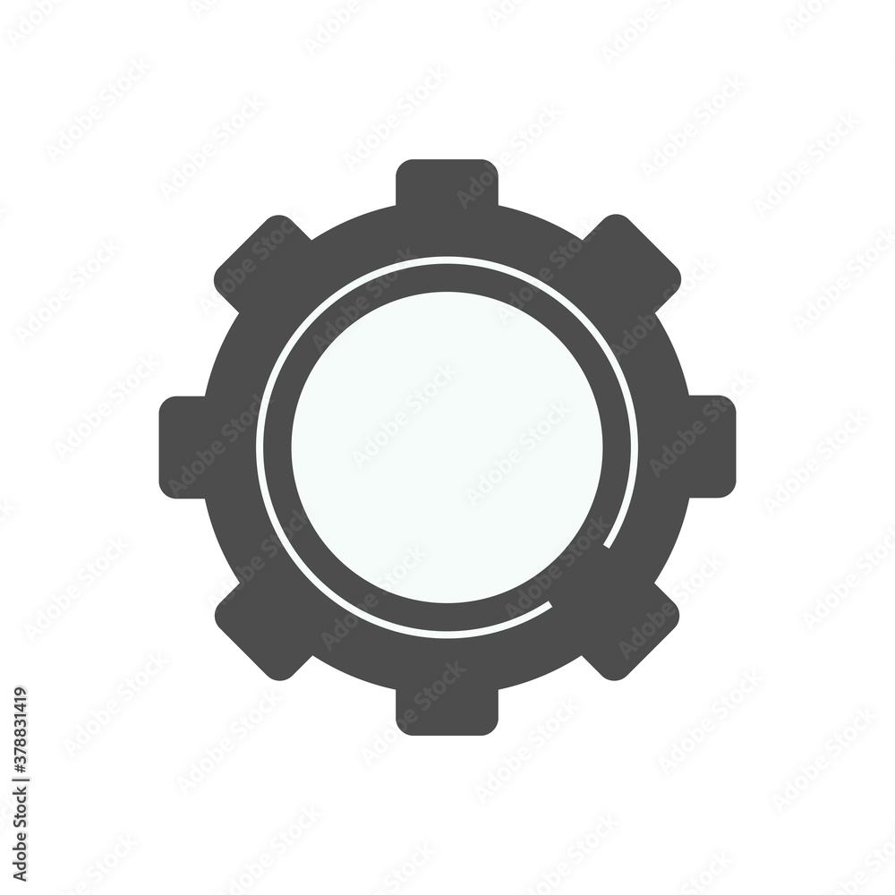 Gear icon. Development sign. Teamwork concept. Vector illustration