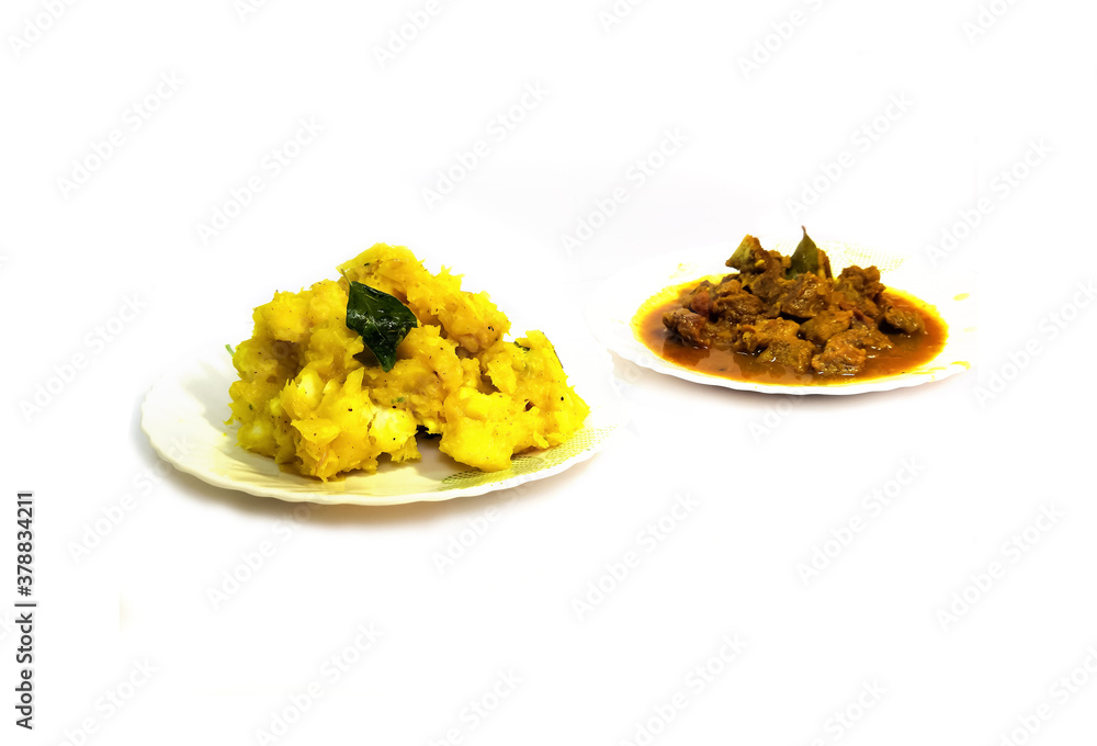 Kerala Style Cooked Tapioca And Beef Curry Kerala Style Cooked Tapioca And Beef Curry